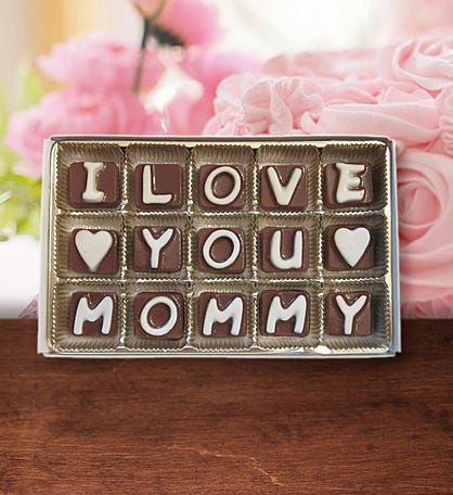 I Love You Mommy Gift For Mom Chocolate Message
